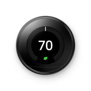 Google Nest Learning Thermostat - Programmable Smart Thermostat 3rd Gen Black